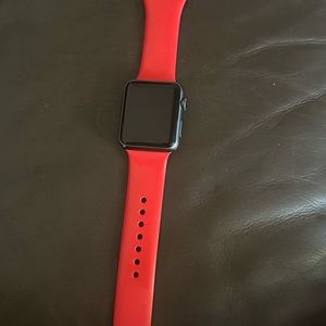 apple watch color black bands red
